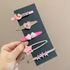 Horquilla de estrella hueca de metal plateado con flecos laterales, pinza para el pelo con flecos delanteros para mujer, horquilla de una palabra, tocado