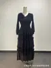 Venta Directa de Fábrica Miyake Africano Europeo y Americano Transfronterizo Talla Grande Plisado Moda Casual para Mujer Vestido de Encaje para Mujer
