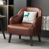 Sillón de Cuero para Persona Perezosa, Artesanía en Cuero, Silla Sofá Simple, Balcón, Dormitorio, Sala de Estar, Hotel, Oficina, Apartamento Pequeño, Ocio, B&B, Sofá