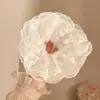 Ligas para el cabello estilo coreano, ligeras, con estampado de leopardo, elásticos para el cabello retro extragrandes, bandas elásticas para el cabello muy elásticas, scrunchies de moda para mujer