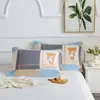 Par de Toallas de Almohada de Gasa de Seis Capas de Algodón Estilo Floral Pastoral para Cuatro Estaciones Universal para el Hogar Cambiante Toalla de Almohada Jacquard Venta al por Mayor