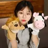 Juguete de Marioneta de Mano Guantes de Animal con Boca Móvil Mono de Peluche Cerdo Rosa Ventriloquismo Marioneta de Mano Calmante Niños Familia Educación Temprana