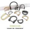 Accesorios de ferretería para equipaje directo de fábrica hebilla en forma de D de aleación de zinc hebilla en forma de D anillo de hebilla en forma de D para ajuste de correa de bolso de mujer DIY