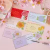 Tarjeta de Felicitación Desplegable con Ramo de Flores Día de la Madre Tarjeta de Encuentro Romántico Día de San Valentín Acción de Gracias Día Universal del Maestro Floristería Mensaje Al Por Mayor