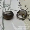 Anel de Cabeça Grande de Ágata Amarela, Anel Espesso em Forma de Gota de Calcedônia Amarela, Anel de Ágata Unissex