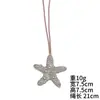 Al por mayor Transfronterizo Hecho a mano con Cuentas Estrella de Mar Colgante Joyería Bolsos de Mujer Accesorios Accesorios Decoración DIY Llaveros