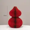 Calabaza Roja Decoración Decoración de Apertura Nuevo Estilo Chino Casa de Estudio Regalo de Inauguración Boda Porche Calabaza de Papel Panal