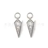 Colgante Anillo de Correr de Titanio F136 Espada Copo de Nieve Rombo con Diamantes Colgante Cuerpo de Titanio G23 Joyería para Piercings Accesorios de Pendientes