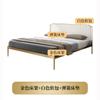 Cama de Metal Estilo Nórdico Lujo Ligero Cama Doble para Dormitorio Principal Cama Individual con Estructura de Hierro Cama de Hierro Forjado Moderna y Sencilla Popular en Internet