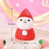 2021 Nuevo Molde de Silicona para Velas tamaño pequeño Muñeco de Nieve Adornos de Piedras de Aromaterapia Fresa Muñeco de Nieve Molde para Pastel