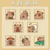 Adesivos de Vedação de Capivara Desenho Animado Fofo Adesivos de Decoração para Caderno Capivara Adesivos em Rolo DIY para Crianças Adesivos Autoadesivos