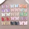 Mezcla de 15 Tipos de Mariposas de Vidrio de Colores Tridimensionales Transparentes de 10x11 mm Piezas para Accesorios de Cabello Hechos a Mano DIY