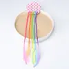 Temu Xiyin Venda Quente Extensão de Cabelo Colorida Infantil Peruca Acessórios de Cabelo Corda Colorida Trançada Adorno de Cabeça Elástico com Contas Artefato para Trançar Cabelo