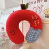 Almohada con Forma de U de Apple para Estudiante Trabajador de Oficina Almohada para Columna Cervical Almohada para siesta Almohada para el Cuello de Avión Tren de Alta Velocidad Almohada Portátil para el Cuello