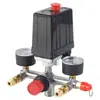 Interruptor de Controle de Pressão para Compressor de Ar Válvula Manômetro Suporte Conjunto Acessórios para Bomba de Ar Comércio Exterior Bomba Transfronteiriça Cabeça da Bomba