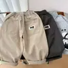 Pantalones casuales y elegantes para niños, pantalones de trabajo versátiles para niños pequeños, pantalones largos de primavera y otoño, pantalones largos de verano para niños