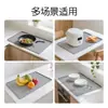 Tapete de Máquina de Café de Silicone Estilo Retrô Tapete Antiderrapante com Tapete Drenante de Barra Removível Tapete de Secagem Tapete Protetor para Café