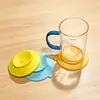 Nuevo bebé ventosa de doble cara vajilla para bebé niños comer resistente a caídas base de ventosa para bol ventosa almohadilla para taza posavasos