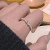 Anillo Nuevo de Plata Esterlina 2025 con Diamante Cuadrado para Mujer, Anillo para el Dedo Índice, Estilo Minimalista Moderno y Único, Anillo de Plata de Moda Estilo Ins