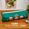 Linda cartuchera de Navidad, bolsa de papelería de gran capacidad para estudiantes, cartuchera de dibujos animados, pequeño regalo de papelería navideña