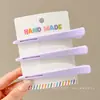 Pinza de Pato sin Costuras para Maquillaje Pasador para Flequillo Frontal Pasador de una Palabra para el Cabello Accesorios para el Cabello Nuevos de Primavera y Verano 2025