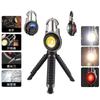 Luz llavero de carga USB mini linterna luz de inspección COB abridor de botellas luz de trabajo de emergencia para exteriores