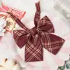 Cidade Mu Rong Gravata Borboleta jk Feminina Flor Original Laço Uniforme Escolar Camisa jk Pequeno Ângulo Reto Coleção Raiz de Pena Vermelha Cabo Longo