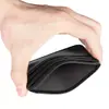 Portatarjetas de Piel Genuina Bolsa para Identificación Capa Superior Anti-magnética Logo de Piel de Vaca En stock Ultradelgado Múltiples Tarjetas Bolsa para Tarjetas Transfronteriza para Hombres y Mujeres