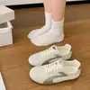 Tênis femininos estilo corrida amarelos, novo modelo outono 2026, versáteis e populares, tênis leves retrô com sola macia