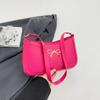 Bolsa de Axila Nicho Estilo Francês 2025 Nova Moda Tendência Laço Couro Macio Bolsa de Ombro Elegante Bolsa Baguete para o Dia a Dia