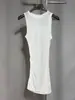 Oferta especial: Chaleco Fruncido con Abertura Lateral Hecho de Lana y Tencel, Prenda Base para Mujer