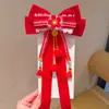 2026 Accesorios para el Cabello Hanfu de Año Nuevo para Niñas Estilo Chino Rojo Festivo Pasador de Año Nuevo Borla Estilo Antiguo para Niñas