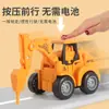 Veículo de engenharia de fricção para crianças mais vendido, escavadeira, trator, carro de brinquedo de simulação divertido, vendas diretas da fábrica