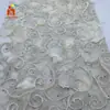 Novo Vestido Bordado Plano Estilo Ins para Crianças Tecido Bordado Ponto Bordado à Mão Pedido Tecido Bordado com Strass