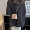 Chanel Style Tecido Mini Bolsa de Corrente Feminina 2025 Novo Design de Nicho Caixa Pequena Bolsa Quadrada All-match Bolsa Crossbody