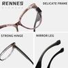 Gafas Leiren con Montura Transparente Cross-Border de Colores Contrastantes, Diseño Cat-Eye Colorido, Bloqueo de Luz Azul, Monturas Versátiles para Gafas, Protección contra Luz Azul
