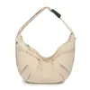 Bolso Ligero de Nicho para Mujer 2025 Nuevo Bolso de Hombro Versátil con Forma de Cuerno Plisado Estilo Casual Perezoso Bolso Cruzado Tipo Dumpling