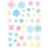 Nova SDJD001 estática UV Natal cor snowflake vidro janela adesivos casa fundo adesivos de parede decorativos