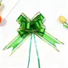 Novo Modelo 50 # Grande Laço de Gaze de Neve Flor Decorativa Amarrada à Mão para Carro de Casamento, Natal e Decoração de Fita para Presente de Feriado.
