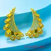 Broche de flor de seis pétalos hueca de venta caliente transfronteriza accesorio de corsage joyería popular versátil de alta gama al por mayor oro
