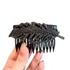 Exquisite Prendedor de Cabelo em Formato de Folha com Embelezamento Completo de Diamante para Mulheres, um Acessório de Cabelo Sofisticado e Estiloso