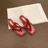 Chanclas para Mujer, Nuevo Estilo Verano 2026, Sandalias de Dedo con Tacón de Cuña, Sandalias Slip-On de Suela Gruesa para Vacaciones en la Playa