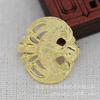 Broche de Accesorio para Joyería DIY con Gancho de Fénix Pequeño Recubierto de Cobre con Retención de Color Dorado Real 224*26mm B1734