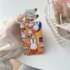 Portatarjetas de Conejo Miffy para Estudiantes, Insignia de Plástico para Tarjeta de Comedor del Campus con Hebilla Retráctil, Tarjeta de Control de Acceso, Estuche Protector de Plástico para Tarjeta IC de Autobús y Metro