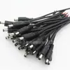Conector de Alimentação DC Macho e Fêmea Plug Fio para Fita de LED 5.5*2.1 Conector Fêmea de Alimentação Não Impermeável