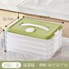 Crisper Transparente para Pastel, Caixa para Pastel Congelado, Caixa de Armazenamento Doméstica de Grau Alimentício para Geladeira, Caixa para Pastel com Tampa
