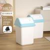 Wg6Q Cubo de Basura con Tapa Oscilante Simple para Hogar con Tapa Baño Inodoro Dormitorio Sala de Estar Oficina Clasificación Silencioso