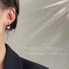 Aretes Geométricos de Nicho de Lujo Ligero con Zircón para Mujer Aretes de Diseño Personalizado Coreano Ropa de Trabajo Moda Aretes Elegantes Populares