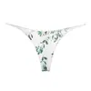 Tanga Sexy de Duas Tiras Cintura Baixa Esportiva Fitness Biquíni Calções de Banho Feminino em T Sexy para Yoga