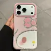 Funda de teléfono mitad Hello Kitty My Melody para Apple 17 Pro Max, linda para iPhone 18, brillante para 16, rígida para 15